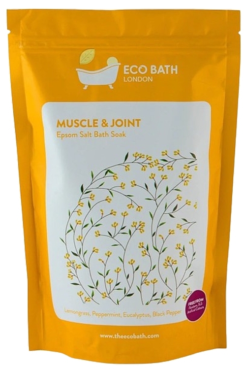 Сіль для ванни - Eco Bath London Muscle And Joint Epsom Salt Bath Soak (дой-пак) — фото N1