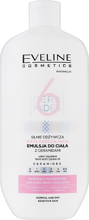 Емульсія для тіла - Eveline Cosmetics 6 Ceramides Intensely Nourishing Body Emulsion — фото N1