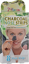 Очищувальні смужки для носа "Деревне вугілля" - 7th Heaven Charcoal Pore Strips — фото N3