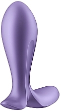 Анальная смарт-пробка с вибрацией, фиолетовая - Satisfyer Intensity Plug Purple — фото N2