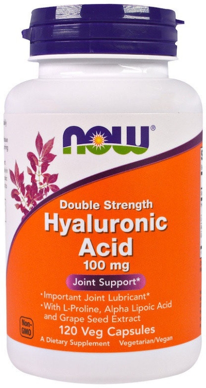 Гиалуроновая кислота - Now Foods Hyaluronic Acid 100 mg — фото N1