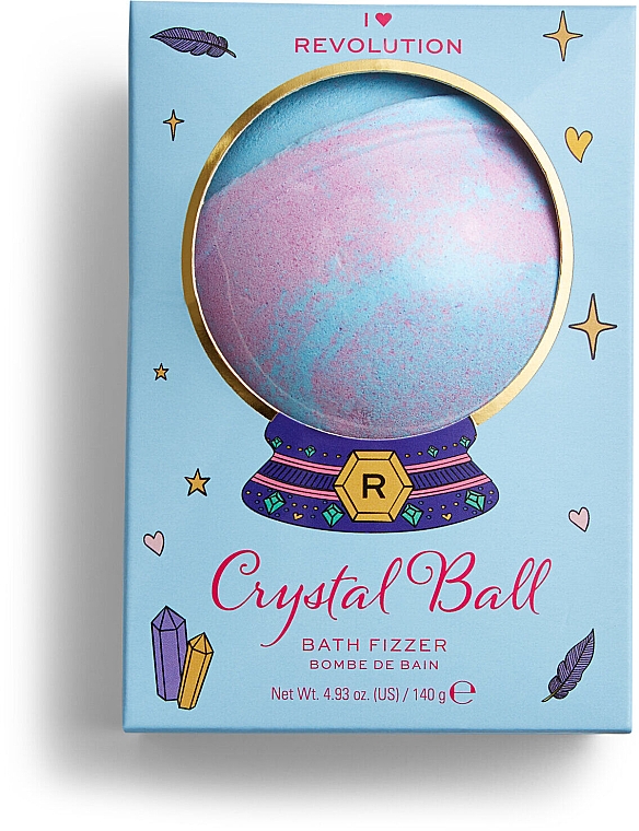 Бомбочка для ванны "Хрустальный шар" - I Heart Revolution Crystal Ball Bath Fizzer — фото N1