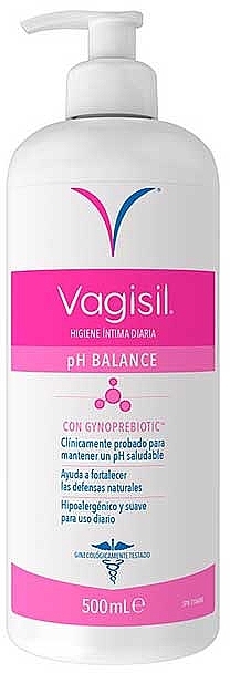 Гель для інтимної гігієни - Vagisil Daily Ph Balance With Gynoprebiotic Intimate Hygiene Gel — фото N1