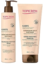 Набор - Topicrem Karite Fortifying (shmp/200ml + h/cream/200ml) — фото N1