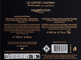 Mauboussin Elixir Pour Elle - Набір (edp/100ml + sh/gel/200ml) — фото N3