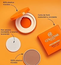 Тональна основа - Collistar Mediterranea Sun Compact Foundation Spf 15 Refill (змінний блок) — фото N3