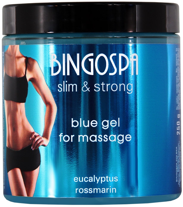 Гель для массажа и растирания с эвкалиптом и розмарином "Голубой" - BingoSpa Slim & Strong Blue Gel With Eucalyptus And Rosemary — фото N1