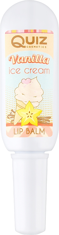 Бальзам для губ "Vanilla Ice Cream" - Quiz Cosmetics Lip Balm Tube — фото N1