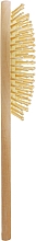 Масажна щітка для волосся, HB-03-13, дерев'яна овальна велика - Beauty LUXURY — фото N2