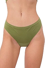 Парфумерія, косметика Безшовні стрінги "String Briefs Color", olive branch - Giulia