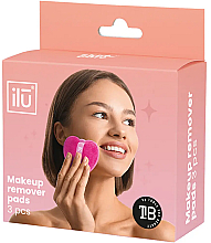Подушечки для зняття макіяжу, рожеві - Ilu Makeup Remover Pads Hot Pink — фото N2