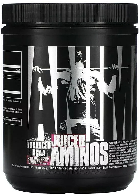 Комплекс амінокислот - Universal Nutrition Animal Juiced Aminos, Strawberry Limeade — фото N1