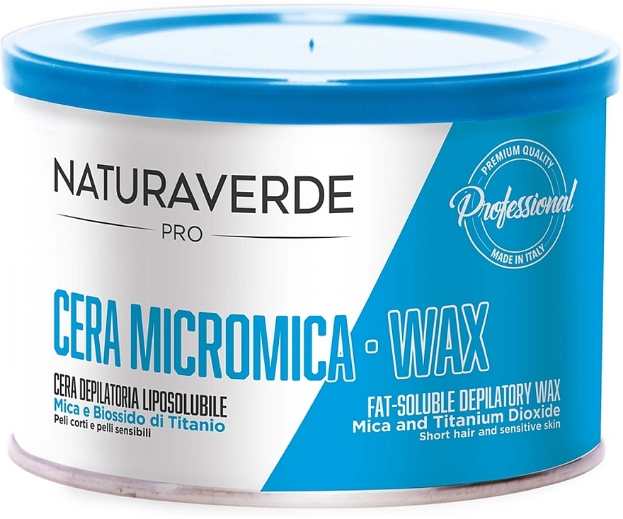 Теплый воск для депиляции в банке - Naturaverde Pro Micromica Fat-Soluble Depilatory Wax — фото N1
