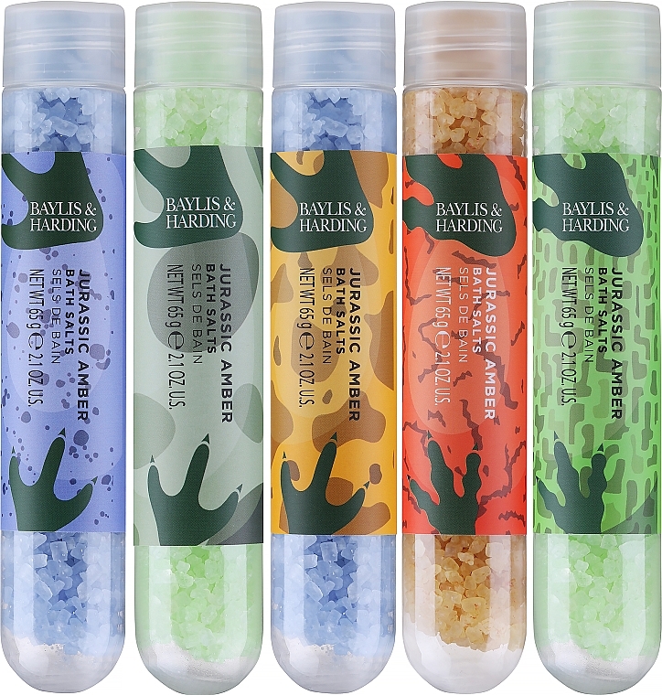 Набір солі для ванн, 5 продуктів - Baylis & Harding Dinosaur Bath Salts Gift Set — фото N2