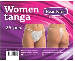 Духи, Парфюмерия, косметика Одноразовые стринги, белые - Beautyfor Women Tanga