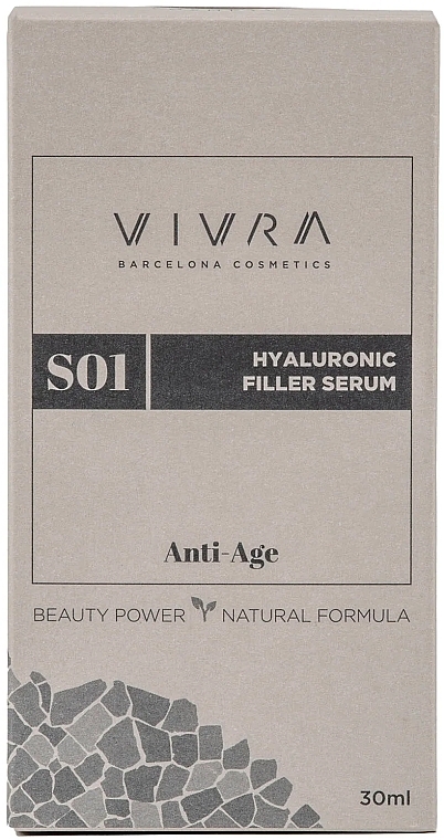 Антивікова сироватка з гіалуроновою кислотою - Vivra Hyaluronic Filler Serum Anti-Age — фото N3