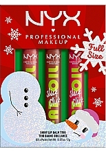 Набор для макияжа губ - NYX Professional Makeup Fat Oil Slick Click Shiny Lip Balm Trio (3xlipbalm/2g) — фото N2