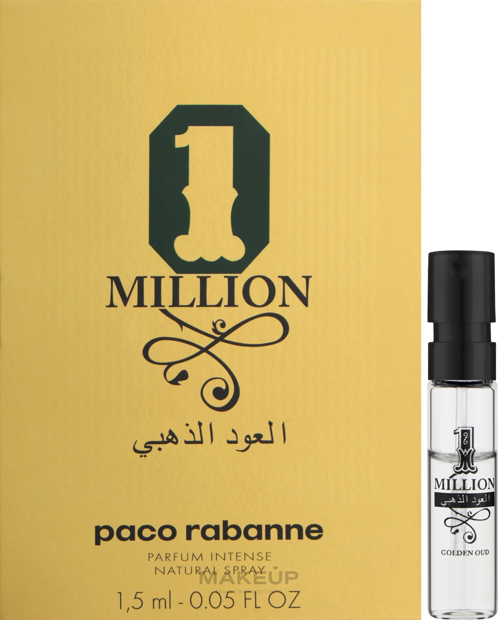 Paco Rabanne 1 Million Golden Oud - Духи (пробник) — фото 1.5ml