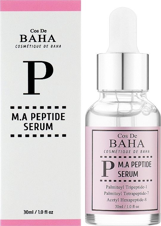 УЦЕНКА Пептидная сыворотка с матриксилом и аргирелином - Cos de BAHA Peptide Serum With Matrixyl 3000 & Argireline * — фото N2