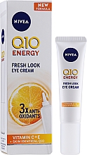 Зволожувальний крем проти зморшок для контурів очей  - NIVEA Visage Anti Wrinkle Q10 Plus Vitamin C Eye Cream — фото N2