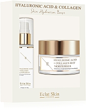 Духи, Парфюмерия, косметика Набор - Eclat Skin London Hyaluronic Acid & Collagen (f/cream/50ml + f/ser/60ml)