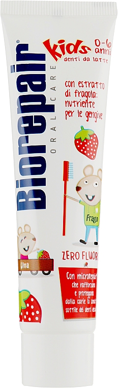 Детская зубная паста "Веселый мышонок" - BioRepair Kids Topo Gigio Cartoon — фото N4