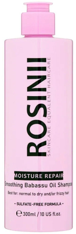 Розгладжувальний шампунь з олією бабассу - Rosinii Moisture Repair Smoothing Babassu Oil Shampoo — фото N1