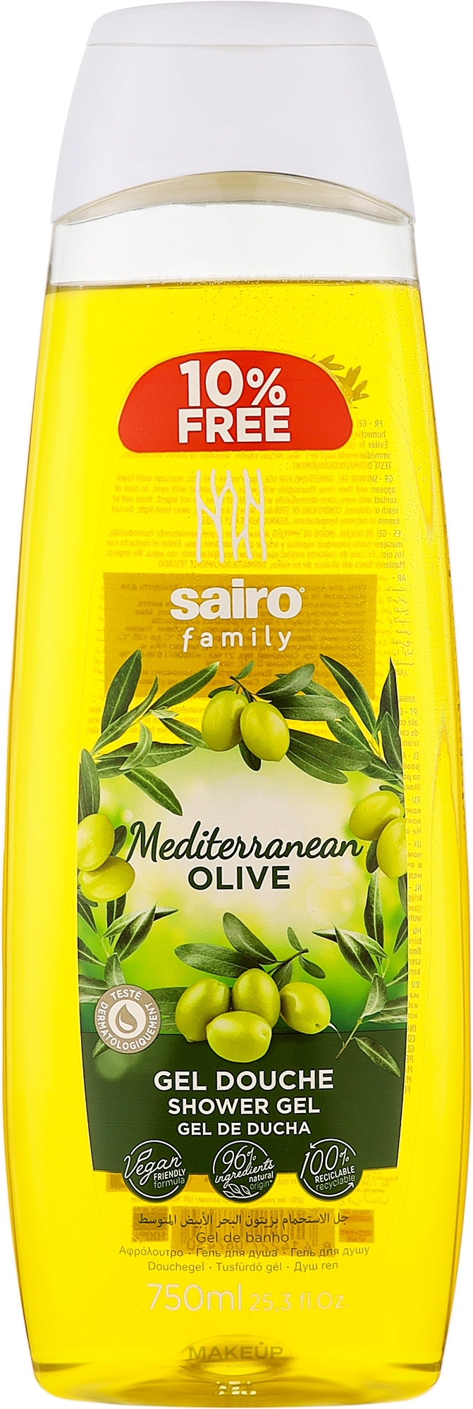 Гель для душа "Средиземноморская оливка" - Sairo Mediterranean Olive Shower Gel — фото 750ml