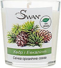 Органічна соєва свічка "Кедр і евкаліпт" - Swan — фото N3