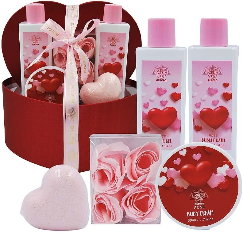 Набор, 5 продуктов - Aurora Red Heart Gift Set — фото N2