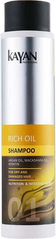 Шампунь для сухого та пошкодженого волосся - Kayan Professional Rich Oil Shampoo