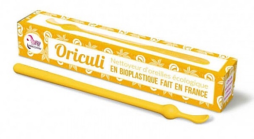 Багаторазова вушна паличка з біопластику, жовта - Lamazuna Oriculi — фото N1