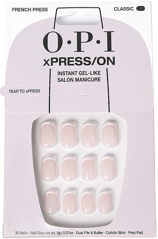 Набір накладних нігтів - OPI Xpress/On French Press — фото N1