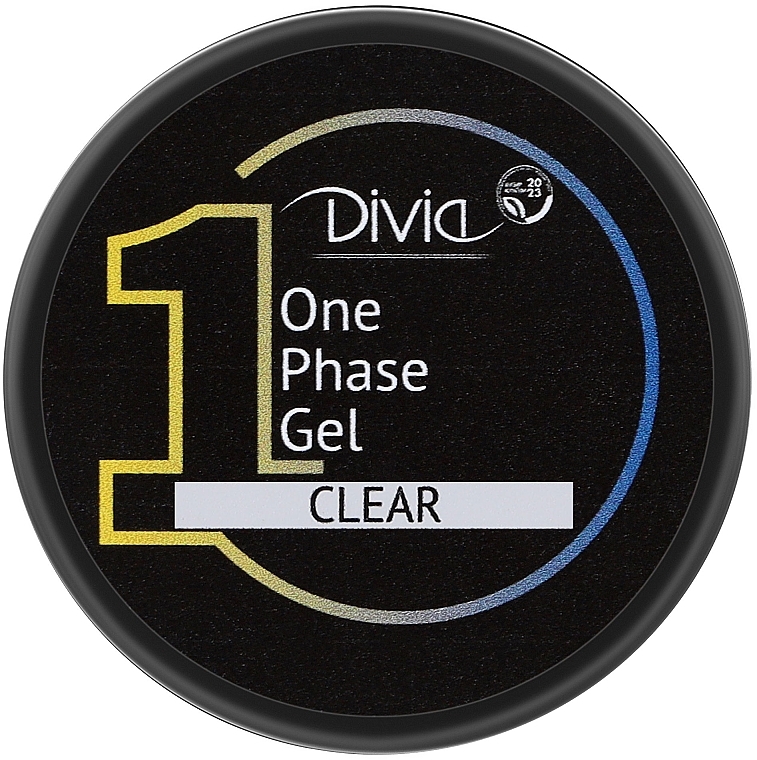 Однофазный прозрачный гель для наращивания ногтей - Divia One Phase Clear Gel Di1700 — фото N2