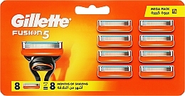 Сменные кассеты для бритья, 8 шт. - Gillette Fusion 5 Power — фото N1