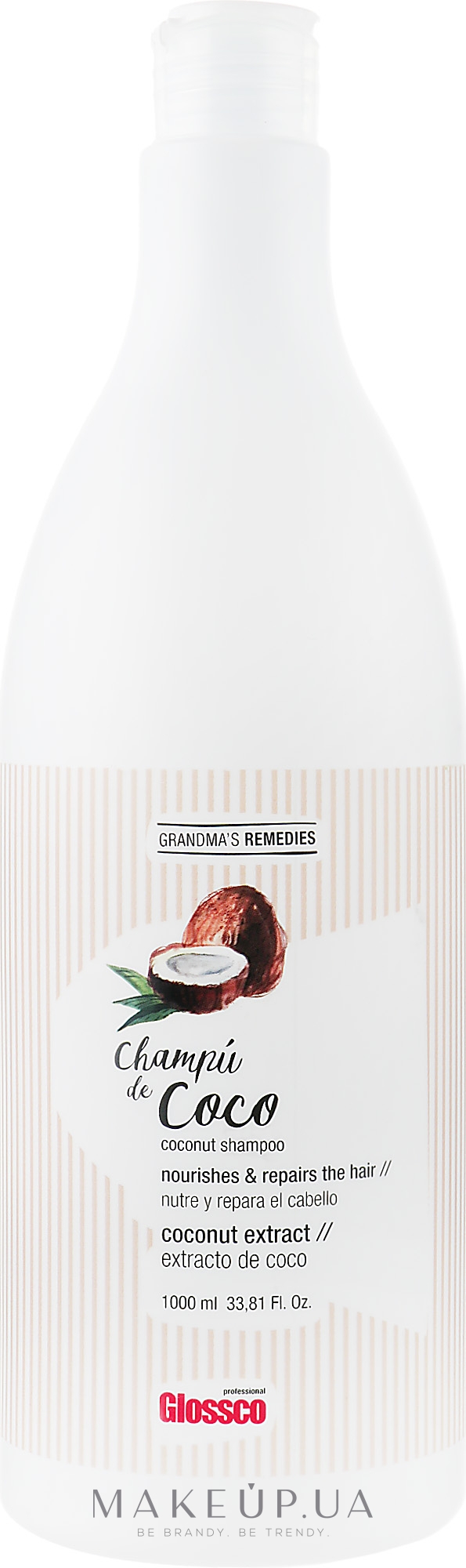 Шампунь для сухих и поврежденных волос с кокосом - Glossco Grandma's Remedies Coconut Shampoo — фото 1000ml