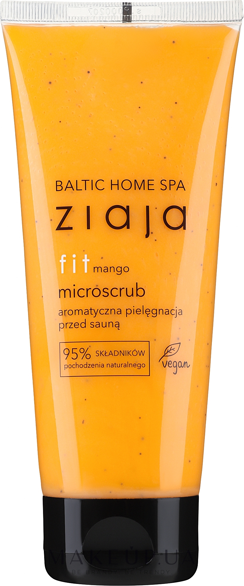 Микроскраб перед сауной "Манго" - Ziaja Baltic Home Spa FIT Microscrub Mango Care Before Sauna — фото 190ml