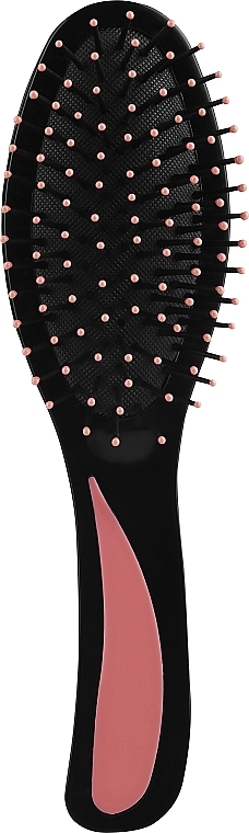 Велика щітка для волосся, чорно-рожева - Ampli — фото N1