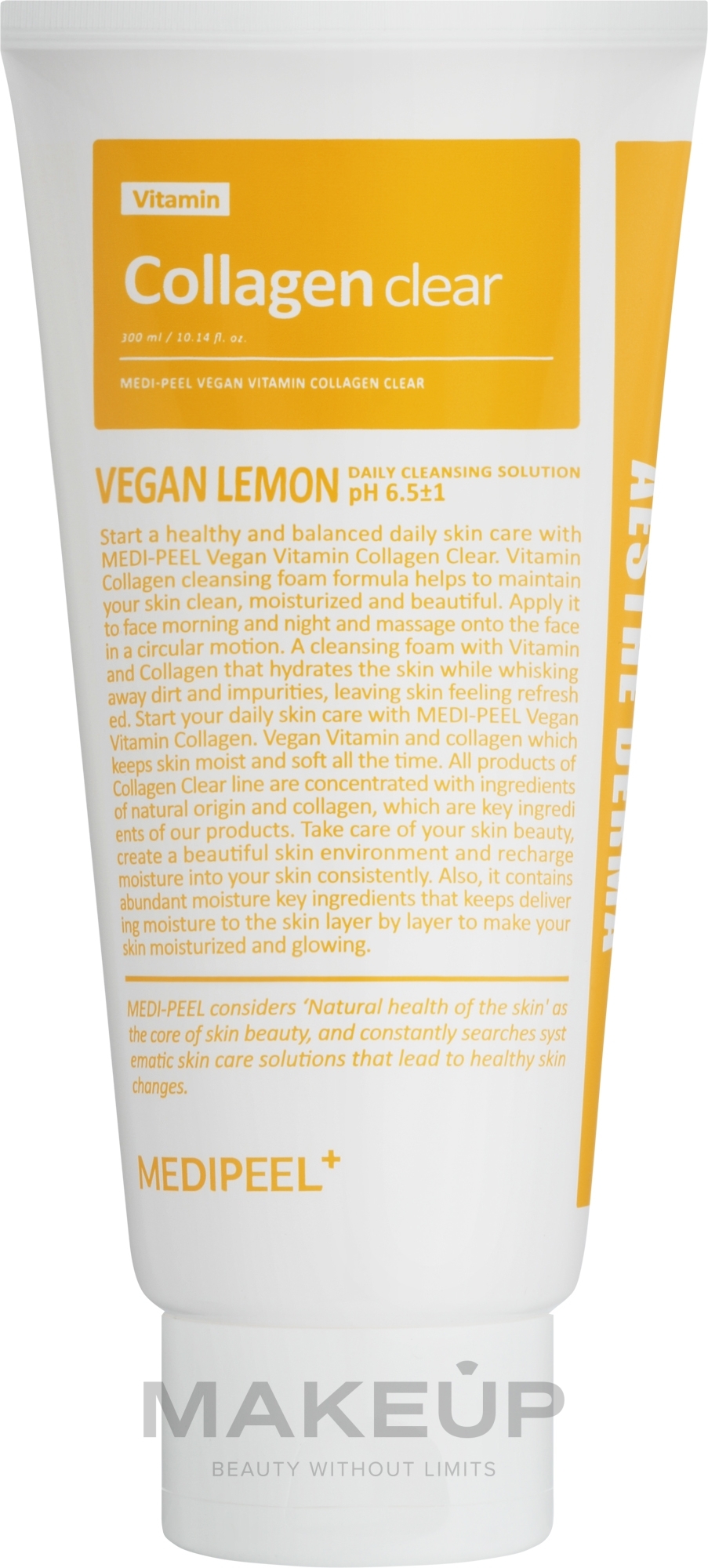 Осветляющий гель-пенка для лица с коллагеном - Medi Peel Vegan Vitamin Collagen Clear — фото 300ml