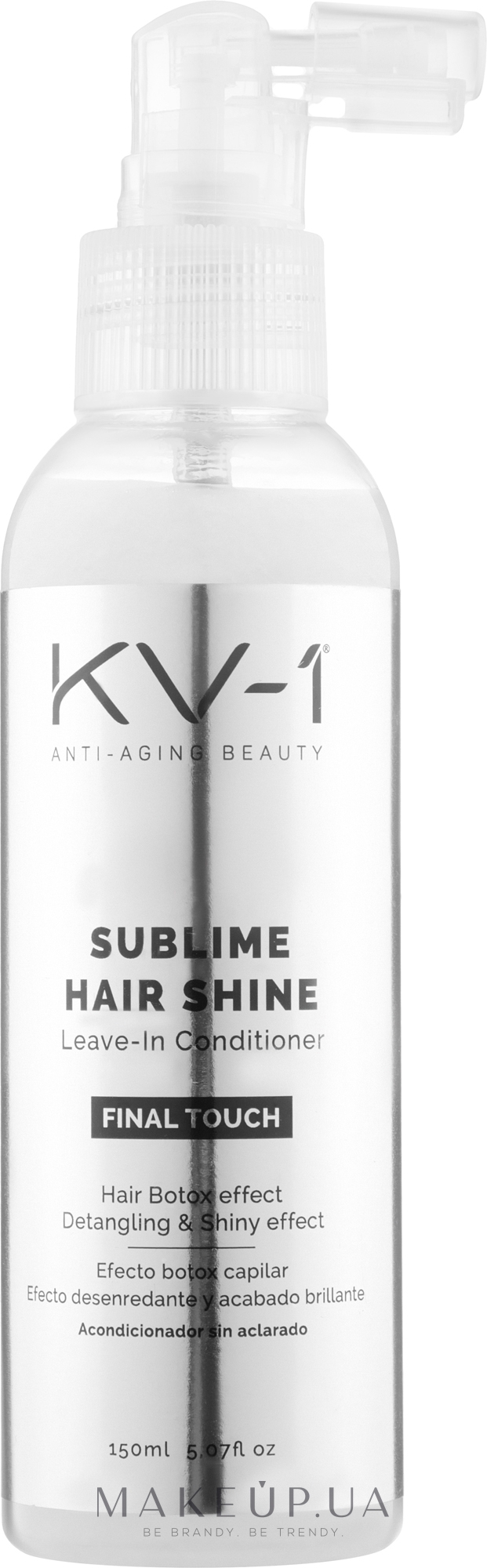 Спрей-кондиціонер для волосся з ефектом ботокса - KV-1 Final Touch Sublime Hair Shine Leave-In Conditioner — фото 150ml