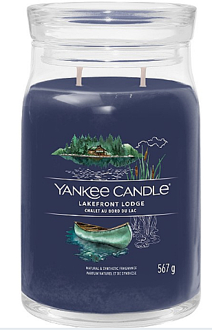 Ароматическая свеча в банке "Lakefront Lodge", 2 фитиля - Yankee Candle Singnature  — фото N2