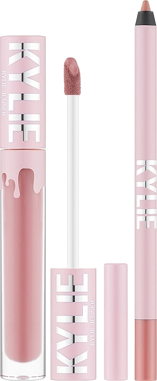 Набор - Kylie Cosmetics Velvet Lip Kit (lipstick/3ml + lip/pencil/1.1g) — фото N1