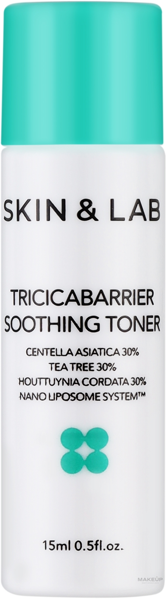 Успокаивающий тонер для лица с центеллой - Skin&Lab Tricicabarrier Soothing Toner (мини) — фото 15ml