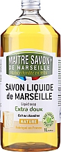 Рідке марсельське мило "Натуральне" - Maitre Savon De Marseille Savon Liquide De Marseille Nature Liquid Soap — фото N2