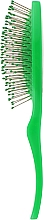 Щітка масажна 9 рядів, зелена - Titania — фото N3