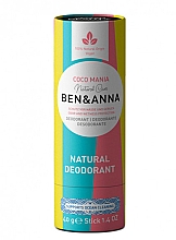 Дезодорант на основе соды "Кокосовая мания" (картон) - Ben & Anna Natural Care Coco Mania Deodorant Paper Tube — фото N1