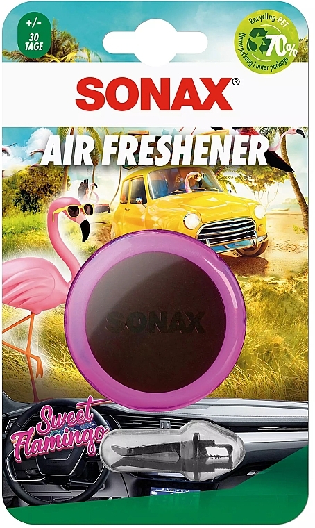 Ароматизатор на дефлектор авто - Sonax Sweet Flamingo Air Freshener — фото N1