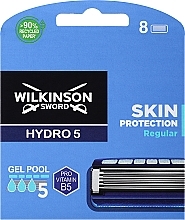 Парфумерія, косметика Набір змінних лез, 8 шт. - Wilkinson Sword Hydro 5 Skin Protection Regular