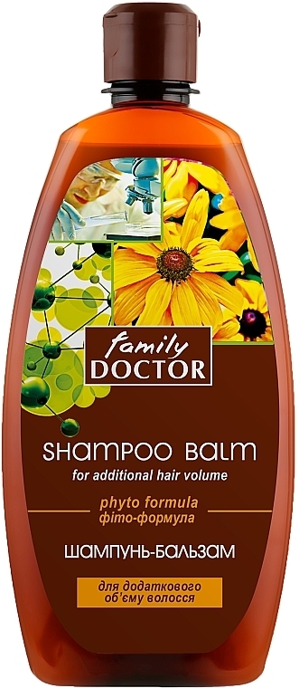 Шампунь-бальзам "Фіто-формула" для додаткового об'єму волосся - Family Doctor — фото N1