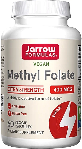 Метилфолат 400 мкг - Jarrow Formulas Methyl Folate, 400 mcg — фото N1
